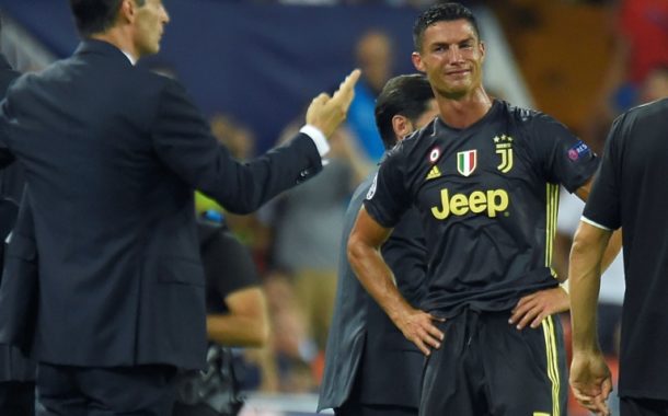 La Juventus gagne à Valence, Ronaldo perd ses nerfs